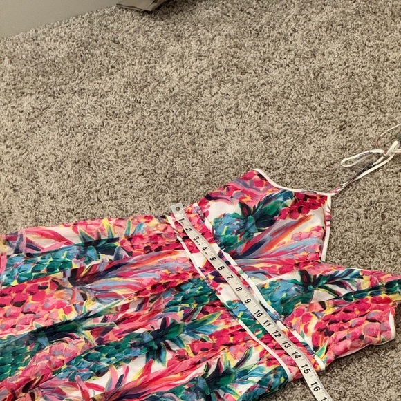 J. Crew Colorful Pineapple Print Midi Dress - Picture 5 of 7